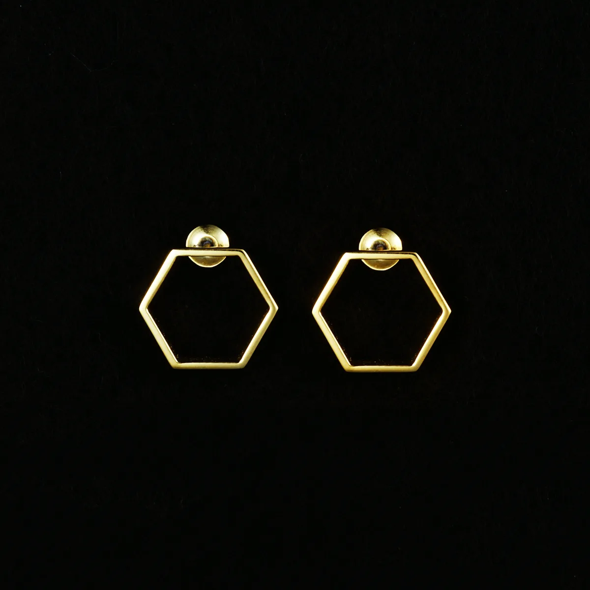 Hexagon Pierce — Flat(ヘキサゴン ピアス(フラット)) 写真1